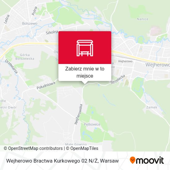 Mapa Wejherowo Bractwa Kurkowego 02 N / Ż