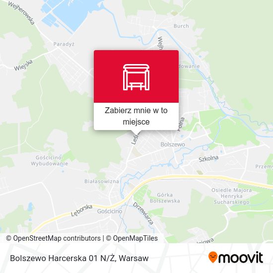 Mapa Bolszewo Harcerska 01 N/Ż