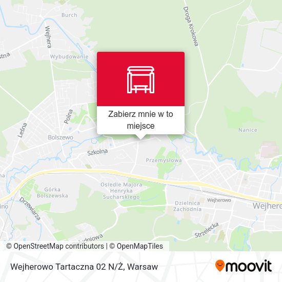 Mapa Wejherowo Tartaczna 02 N/Ż