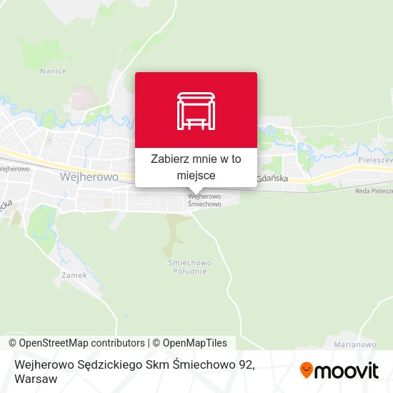 Mapa Wejherowo Sędzickiego Skm Śmiechowo 92