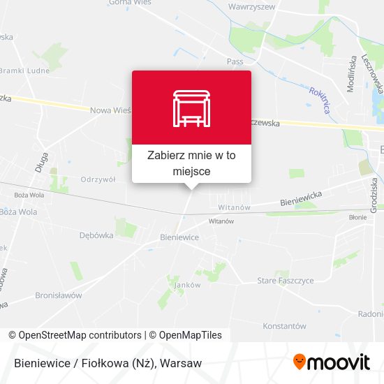 Mapa Bieniewice / Fiołkowa (Nż)