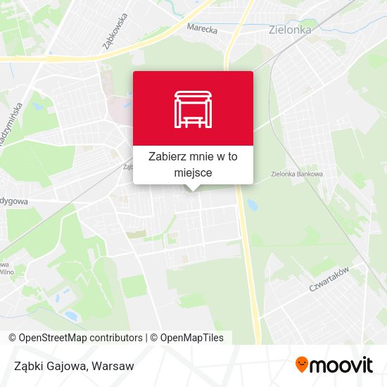 Mapa Ząbki Gajowa