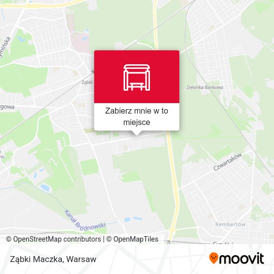 Mapa Ząbki Maczka