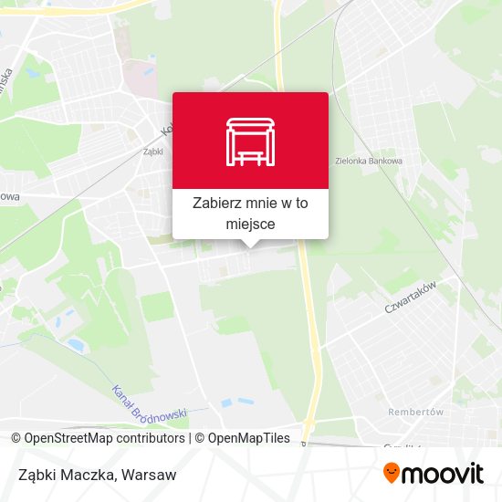 Mapa Ząbki Maczka