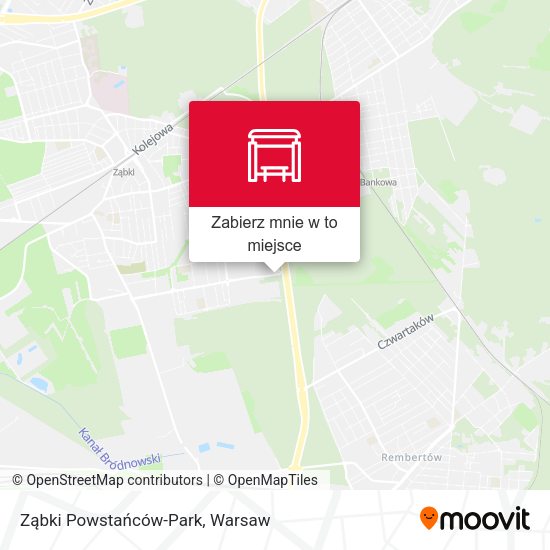 Mapa Ząbki Powstańców-Park