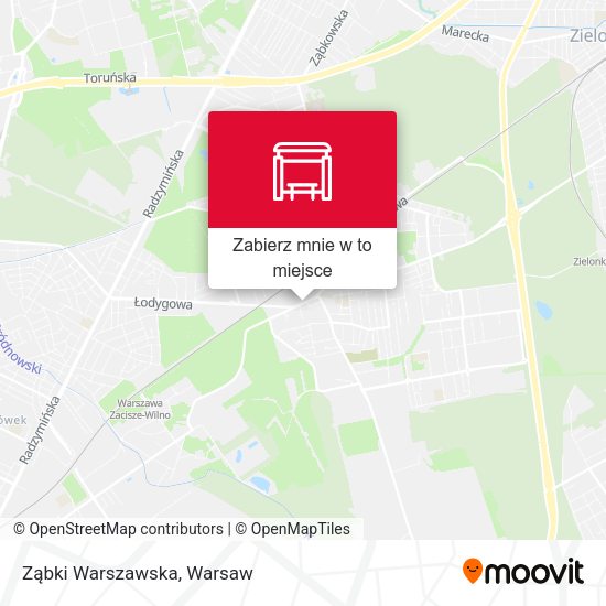 Mapa Ząbki Warszawska