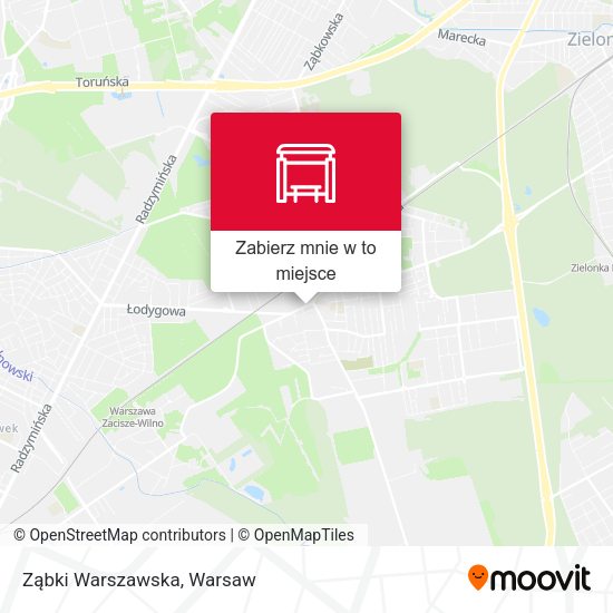 Mapa Ząbki Warszawska