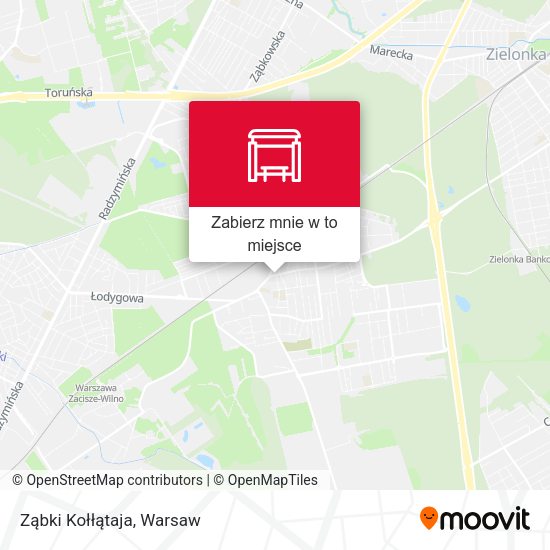 Mapa Ząbki Kołłątaja