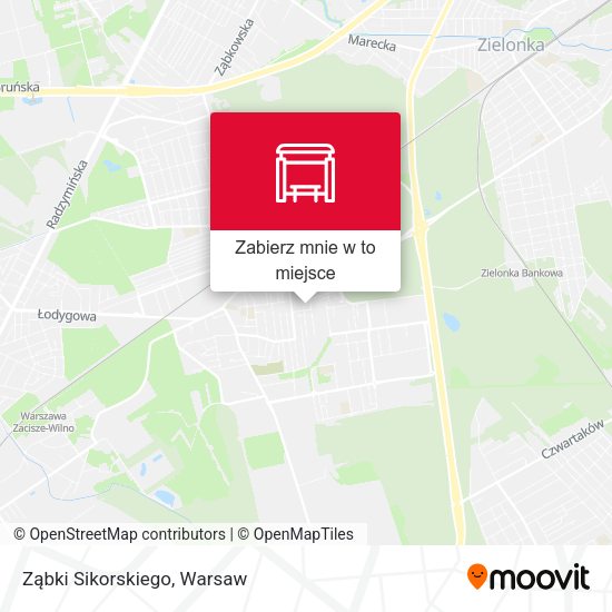 Mapa Ząbki Sikorskiego