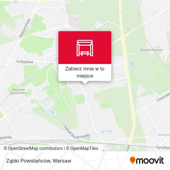 Mapa Ząbki Powstańców