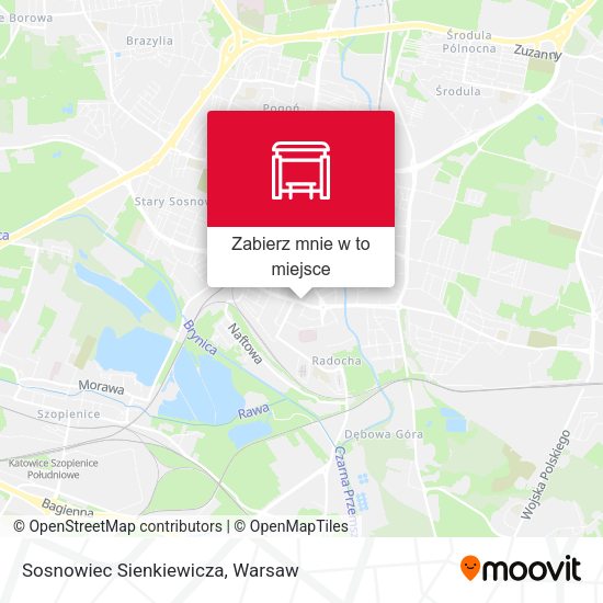 Mapa Sosnowiec Sienkiewicza