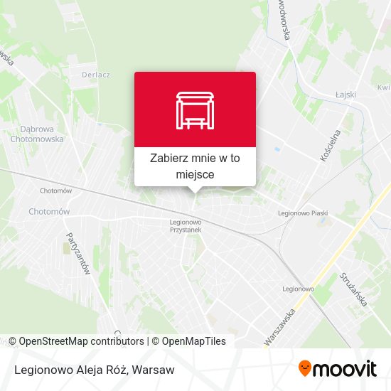 Mapa Legionowo Aleja Róż