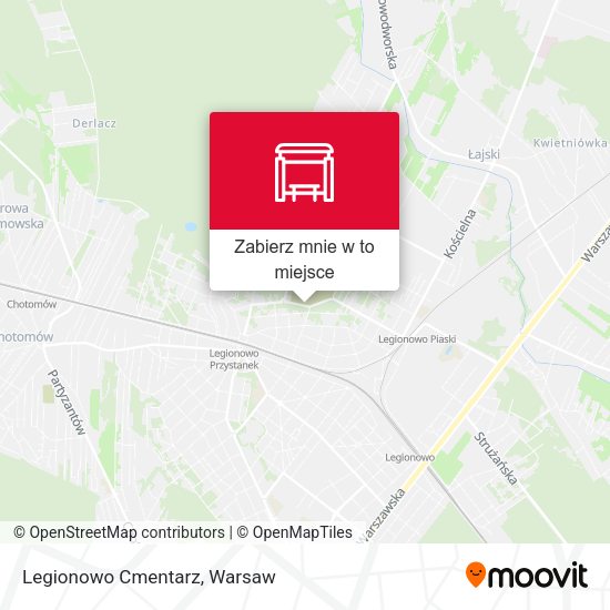 Mapa Legionowo Cmentarz