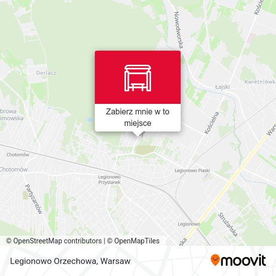 Mapa Legionowo Orzechowa