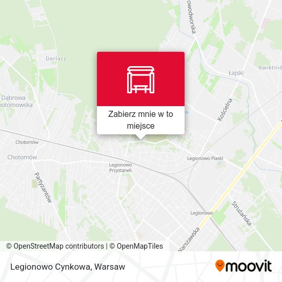 Mapa Legionowo Cynkowa