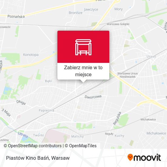 Mapa Piastów Kino Baśń