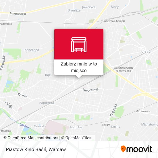 Mapa Piastów Kino Baśń