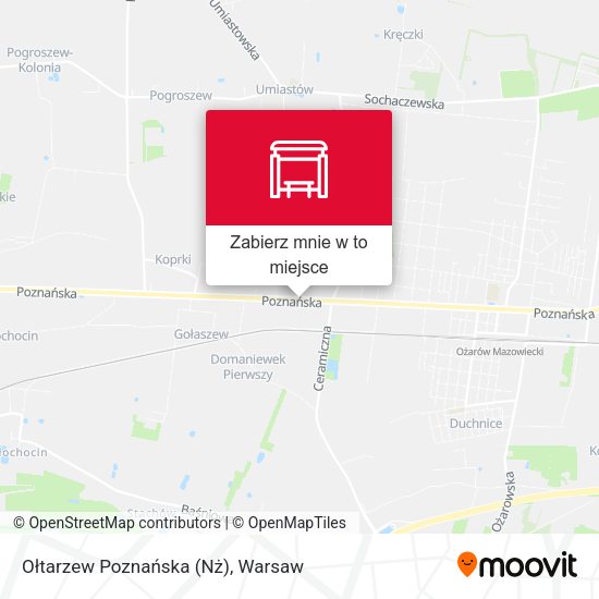 Mapa Ołtarzew Poznańska (Nż)