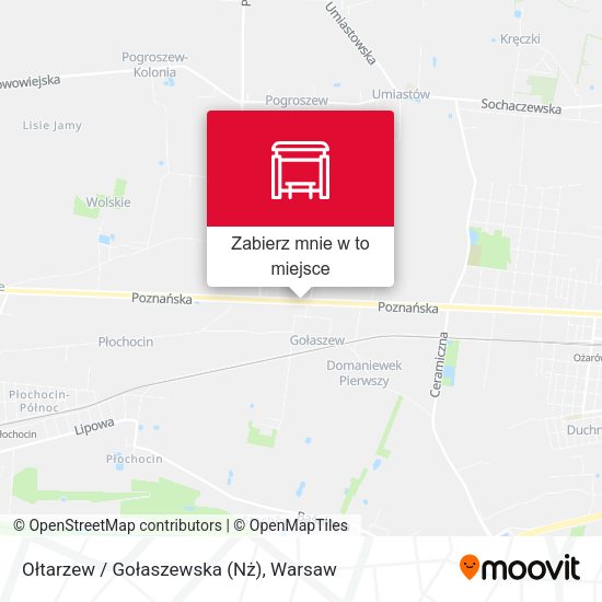 Mapa Ołtarzew / Gołaszewska (Nż)