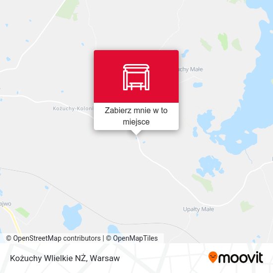 Mapa Kożuchy Wlielkie NŻ