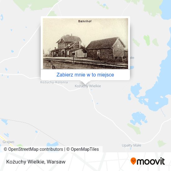 Mapa Kożuchy Wielkie