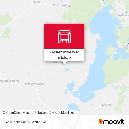 Mapa Kożuchy Małe