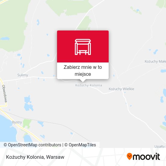 Mapa Kożuchy Kolonia