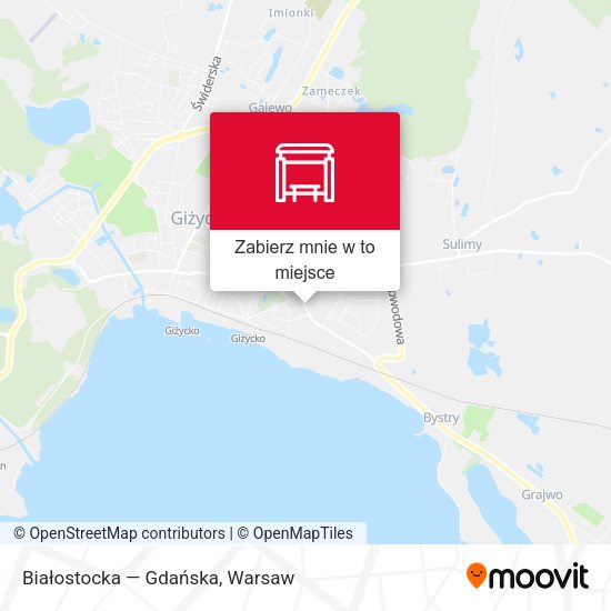 Mapa Białostocka — Gdańska