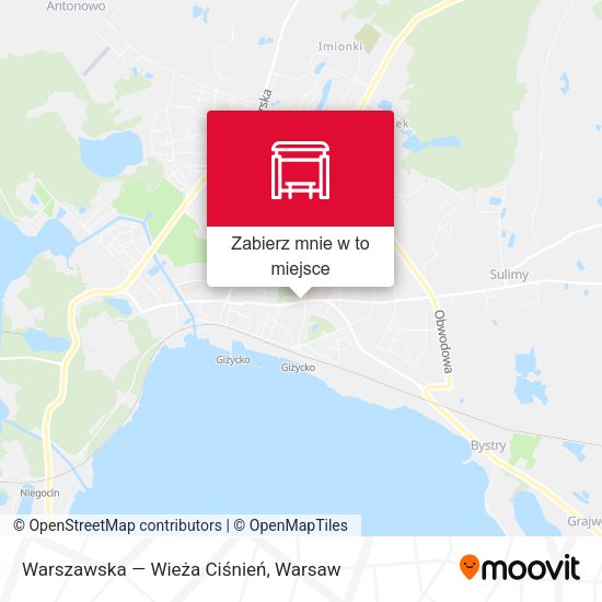 Mapa Warszawska — Wieża Ciśnień