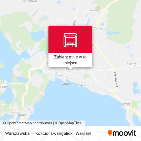 Mapa Warszawska — Kościół Ewangelicki