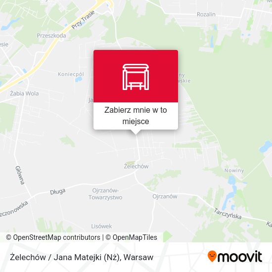 Mapa Żelechów / Jana Matejki (Nż)