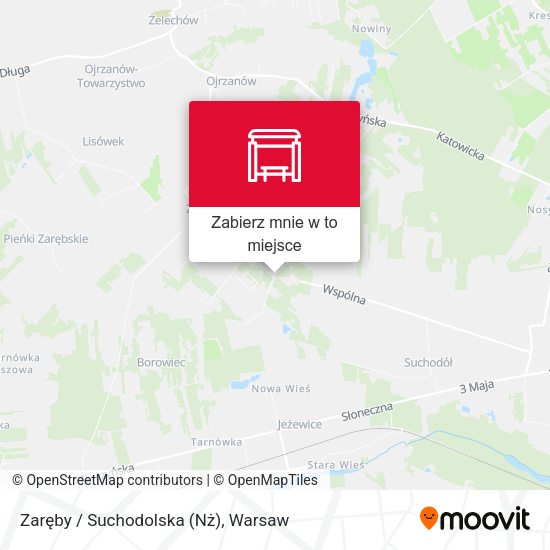 Mapa Zaręby / Suchodolska (Nż)