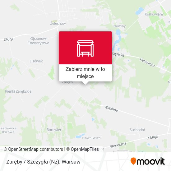 Mapa Zaręby / Szczygła (Nż)