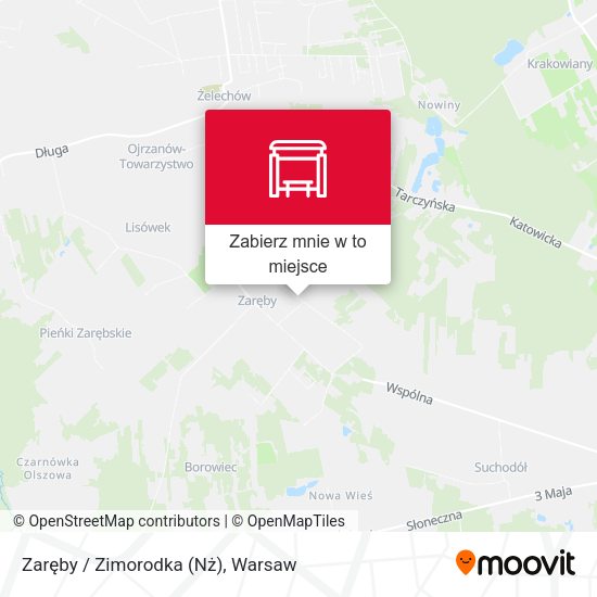 Mapa Zaręby / Zimorodka (Nż)