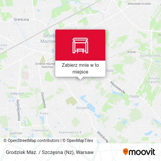 Mapa Grodzisk Maz. / Szczęsna (Nż)