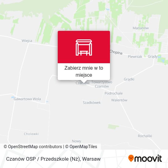 Mapa Czanów OSP / Przedszkole (Nż)