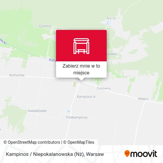 Mapa Kampinos / Niepokalanowska (Nż)