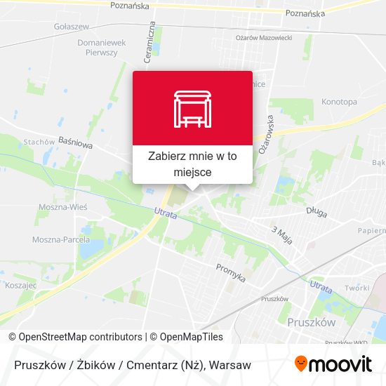 Mapa Pruszków / Żbików / Cmentarz (Nż)