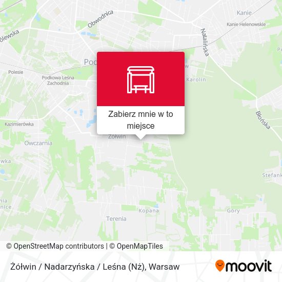 Mapa Żółwin / Nadarzyńska / Leśna (Nż)