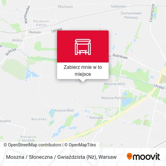 Mapa Moszna / Słoneczna / Gwiaździsta (Nż)