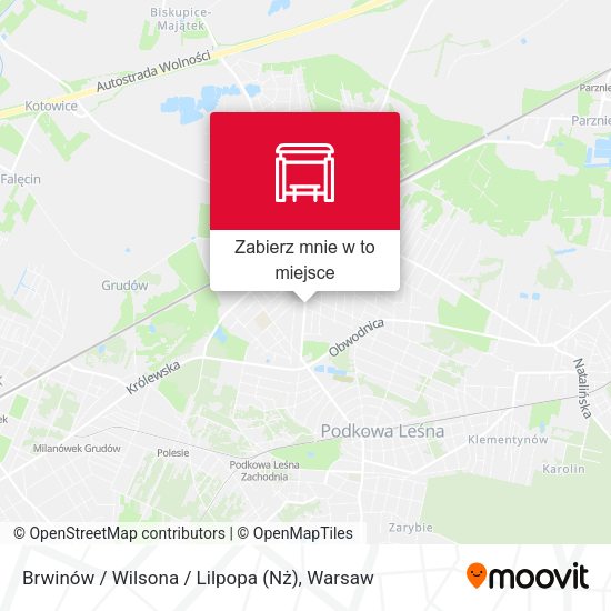 Mapa Brwinów / Wilsona / Lilpopa (Nż)