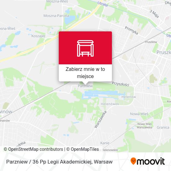 Mapa Parzniew / 36 Pp Legii Akademickiej