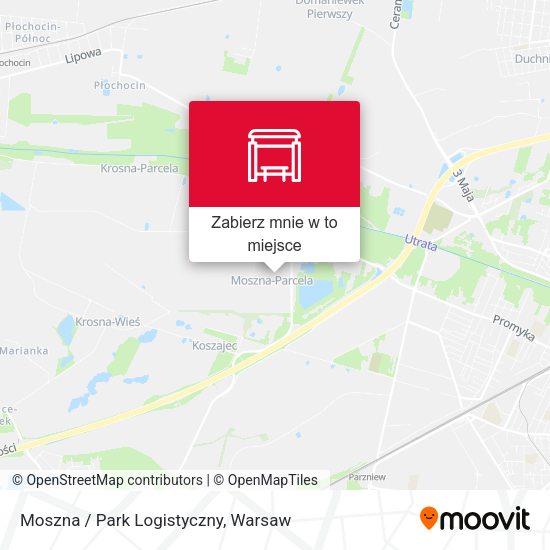 Mapa Moszna / Park Logistyczny