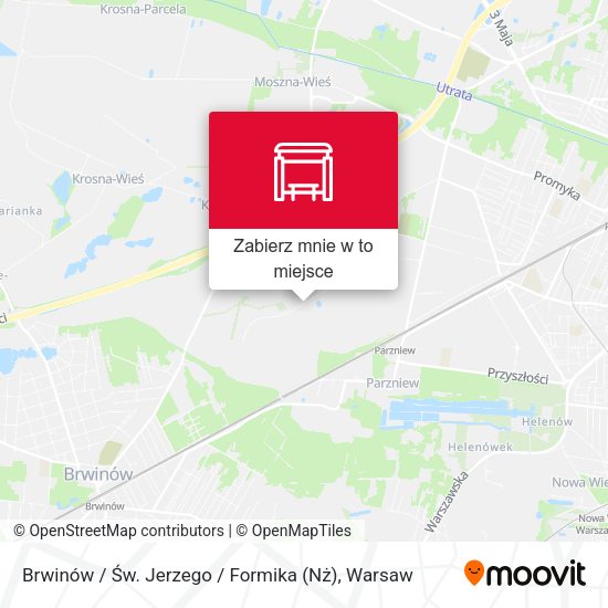 Mapa Brwinów / Św. Jerzego / Formika (Nż)