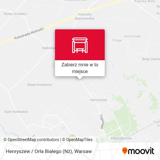 Mapa Henryszew / Orła Białego (Nż)