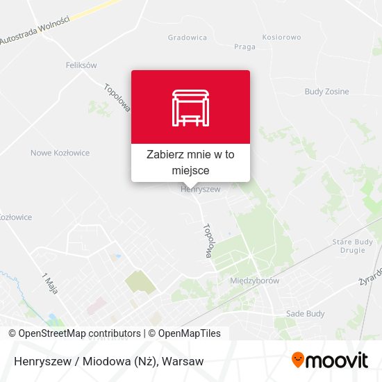 Mapa Henryszew / Miodowa (Nż)