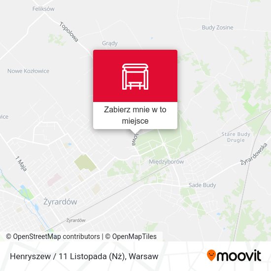 Mapa Henryszew / 11 Listopada (Nż)