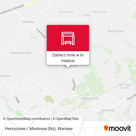 Mapa Henryszew / Miodowa (Nż)