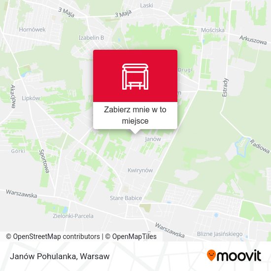 Mapa Janów Pohulanka