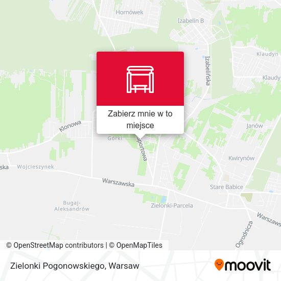 Mapa Zielonki Pogonowskiego